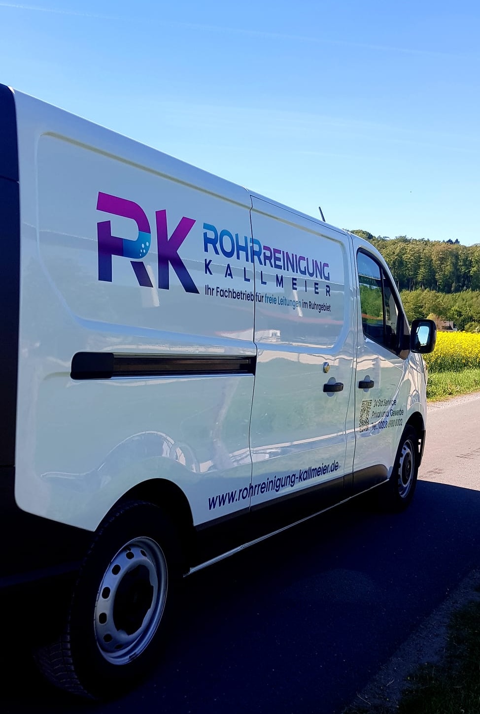RK Rohrreinigung Kallmeier Servicefahrzeug